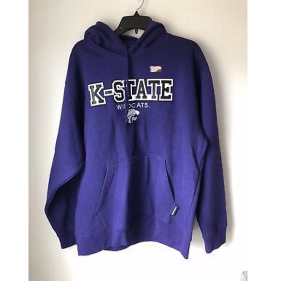 NWOT Kansas State Wildcats Hodded Sweatshirt - L - Picture 1 of 4